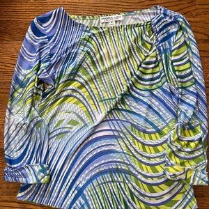 **4/$12** Andria Lieu Collection Boat Neck 3/4 Sleeve Size Small